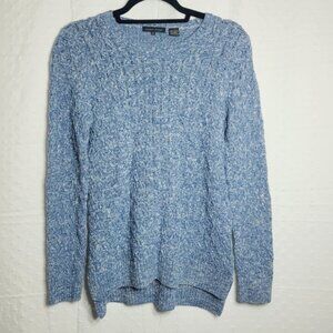 JEANNE PIERRE Blue Tunic Soft Knit Top size small